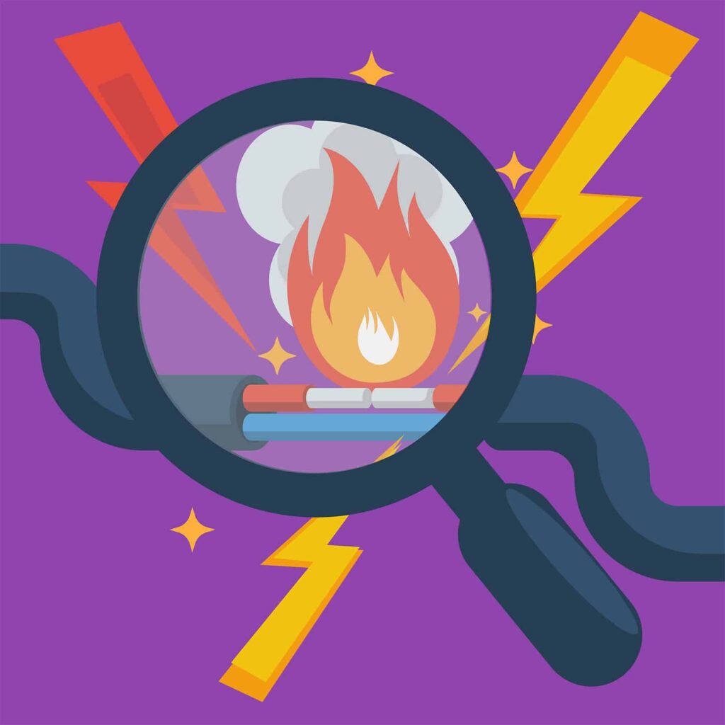 Auf der Spur defekter Kabel 8 Kurzschluss zweier Kabel