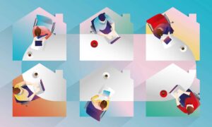 Bild zur Verdeutlichung von digitaler Zusammenarbeit.