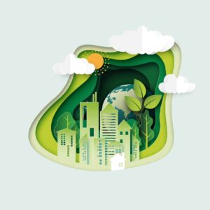 Stadt und Natur in Lagen (Papier)