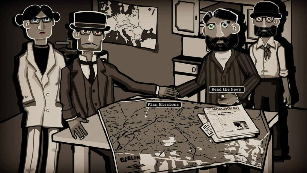 Ausschnitt aus Spiel "trough the Drakest of Times"