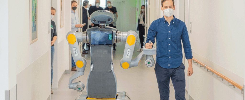 Titelbild Roboter im Klinikeinsatz