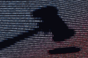 Richterhammer vor Binärcodes