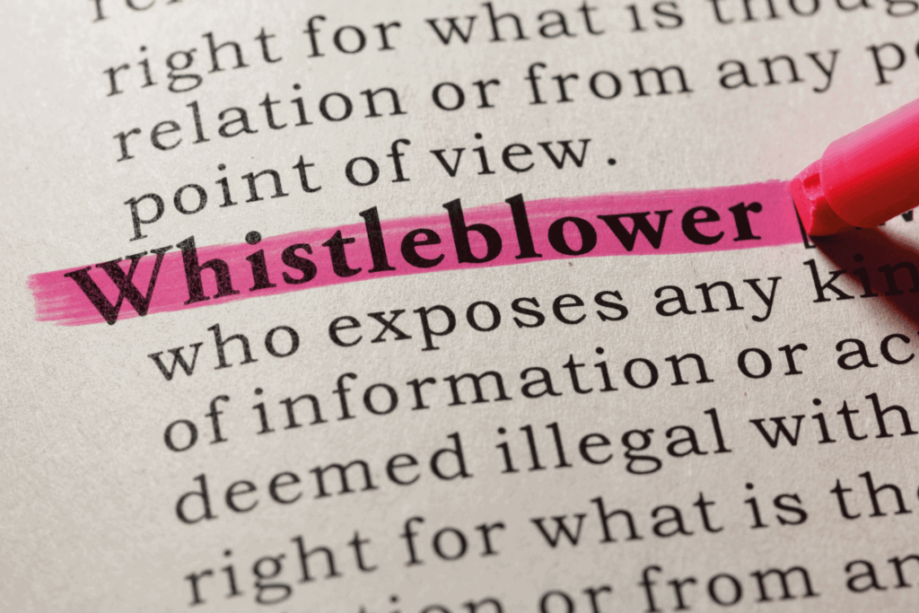"Whistleblower" Textmarker Pink