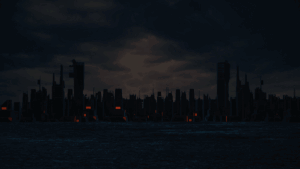 Stadt im Stromausfall