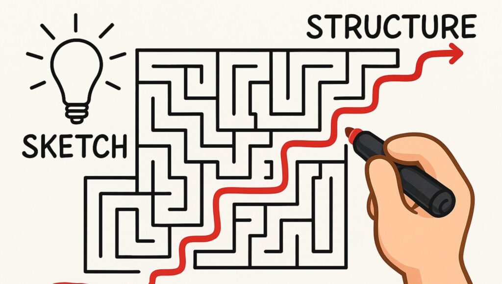 Labyrinth und Hand. Lösungen.